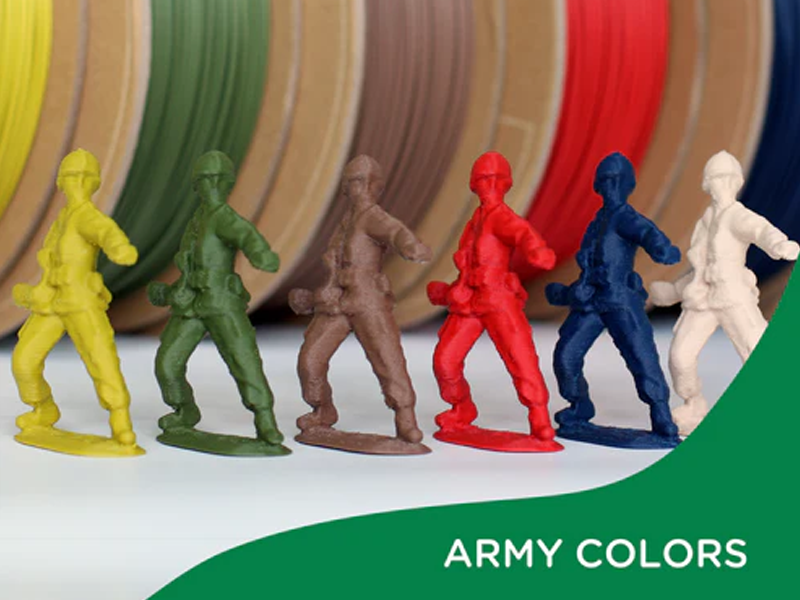 The army colors of Polyterra PLA